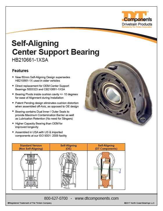 Driveline Center Support Bearings for Light Vehicles - The Timken Company